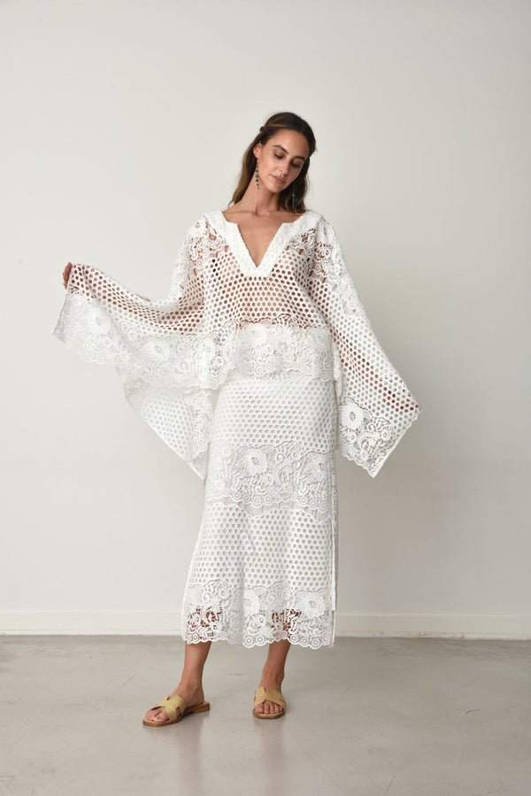 Banko Crochet Beachwear Skirt