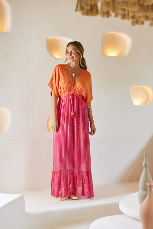 Sunset Blush Maxi Dress