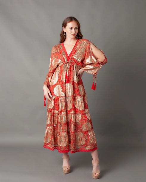 Omnia Tiered Maxi Dress