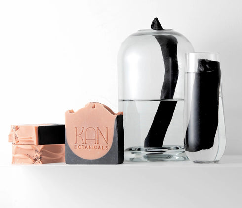 Carbon y Barro Barra de Jabón Artesanal