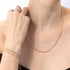 Moonstone Necklace & Triple Wrap Bracelet