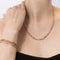 Tourmaline Necklace & Triple Wrap Bracelet