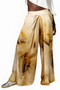 Bamboo Pleated Palazzo Pants