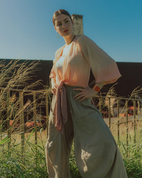 Pure Linen Pocket Pants