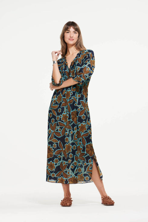 Oman Long Poppy Dress