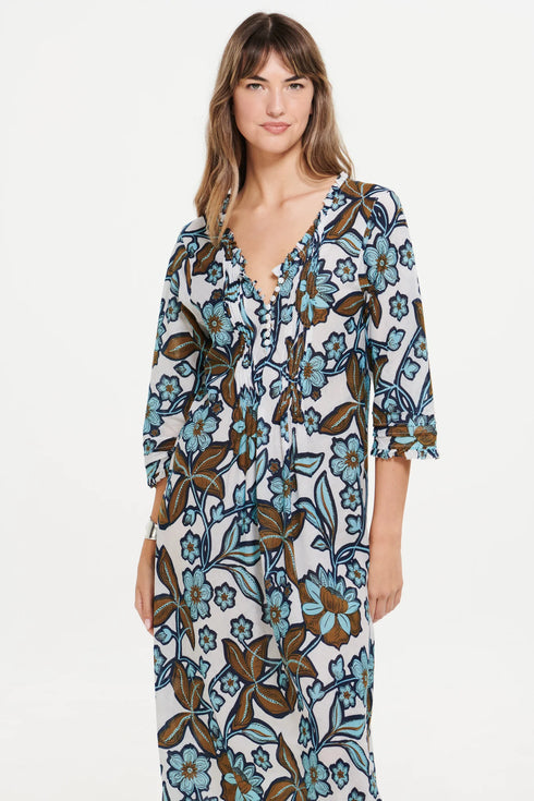 Oman Long Poppy Dress