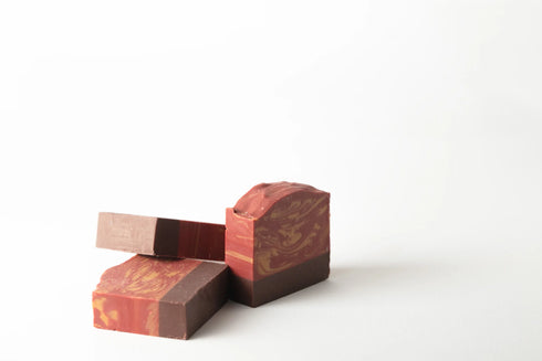 Mahogany Wood Barra de Jabón Artesanal