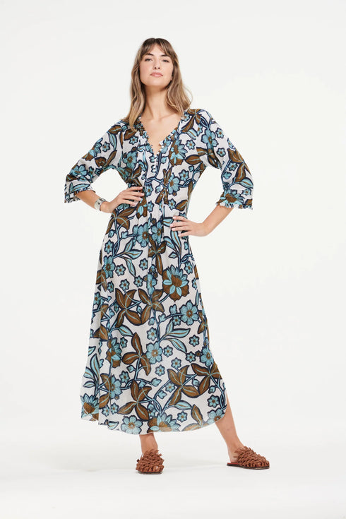 Oman Long Poppy Dress