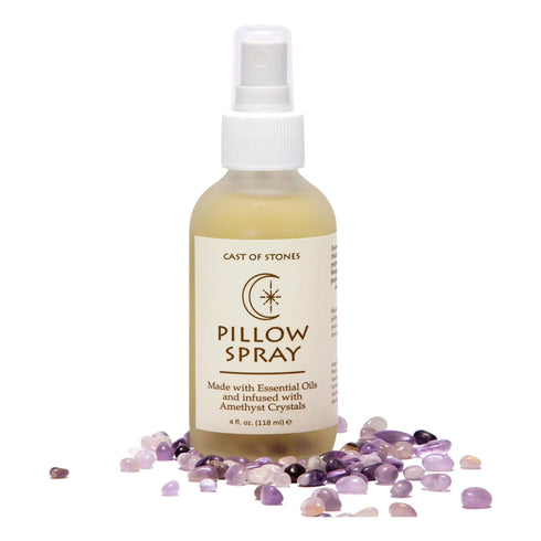 Pillow Spray With Amethyst Crystals