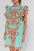 Flutter Embroidery Dress