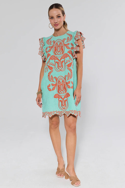 Flutter Embroidery Dress