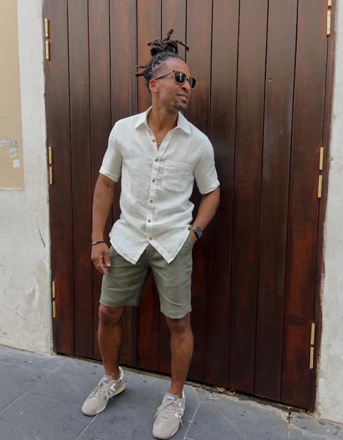 Hemp Men's Short Sleeves Shirt