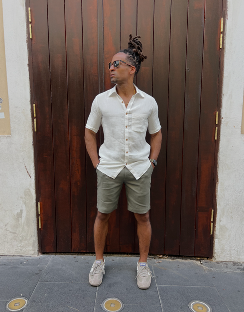 Hemp Men's Short Sleeves Shirt