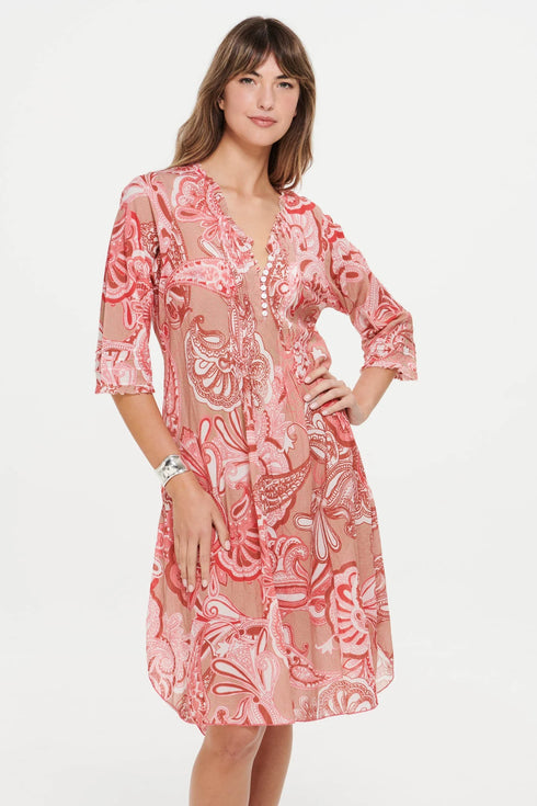 Amalfi Short Poppy Dress