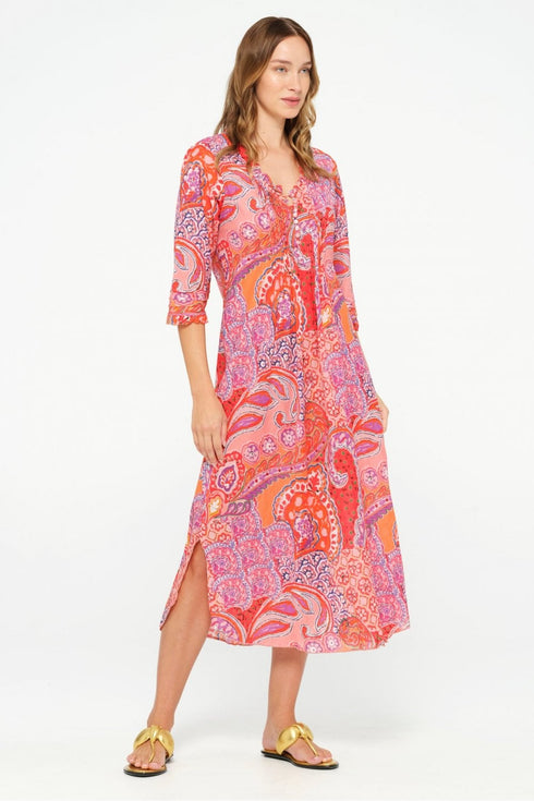 Brazil Long Poppy Dress