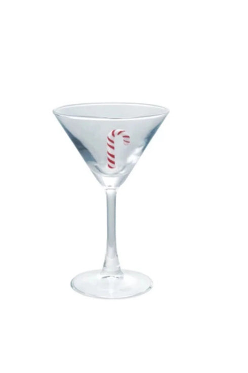 Martini Glass with Holiday Icon