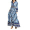 V-Neck Smocked Maxi Dress