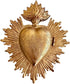 Embossed Metal Sacred Heart Locket Ornament
