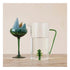 Glass Pitcher with Tree Inside & Green Handle