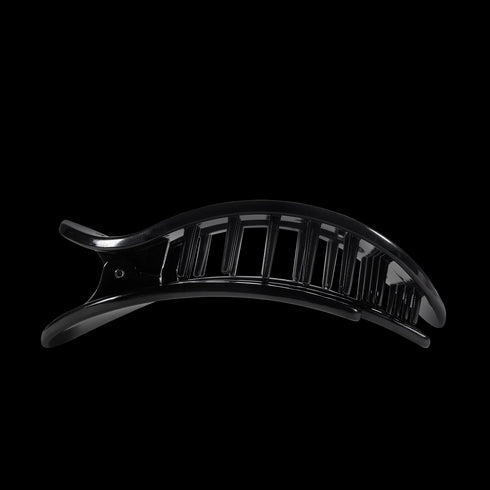 Round Black Flat Hair Clip