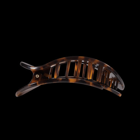 Round Tortoise Flat Hair Clip