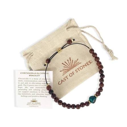 Chrysocolla & Cypress Bracelet