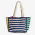 Nellie Large Striped Raffia Tote Multicolor