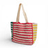 Nellie Large Striped Raffia Tote Multicolor