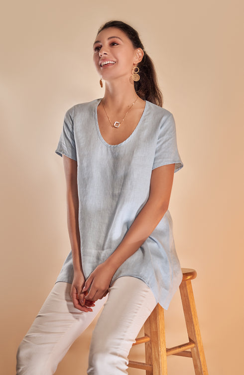 Nydia Linen Top