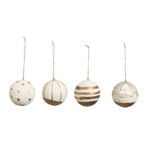 Papel Mache Ball Ornament