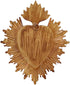 Embossed Metal Sacred Heart Locket Ornament