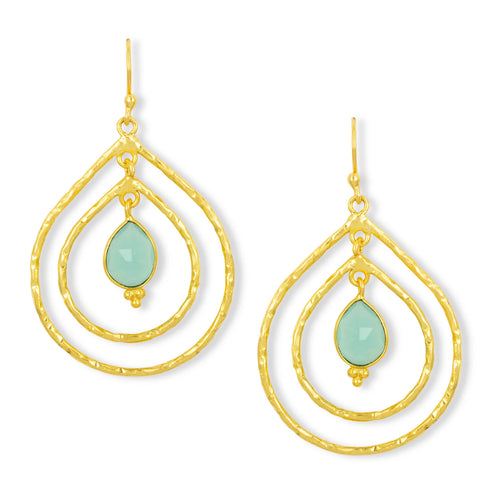 Saskia Chalcedony Earrings