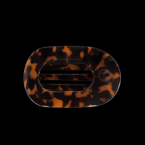 Round Tortoise Flat Hair Clip