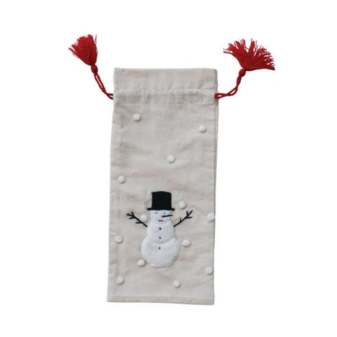 Cotton Drawstring Wine Bag