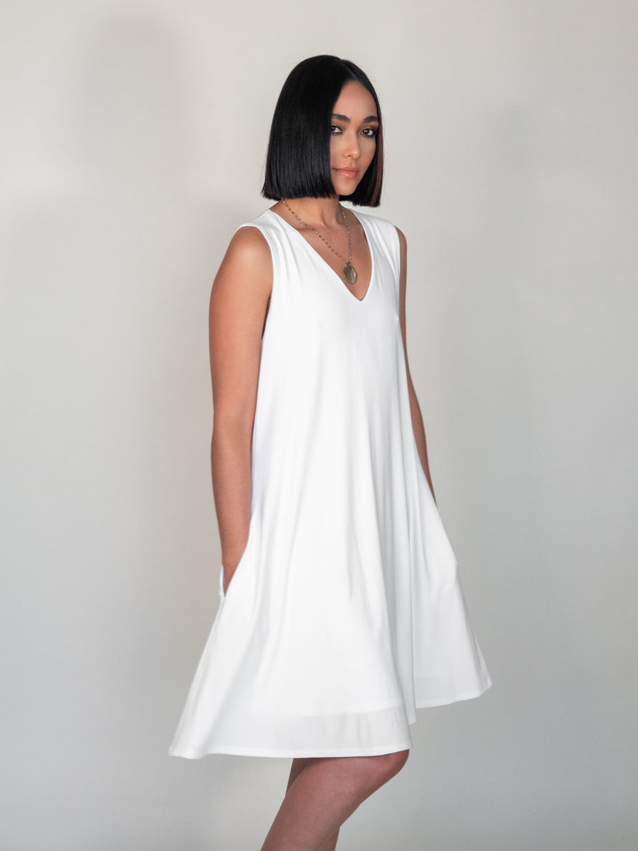 Swinq Tank Dress - Ivory