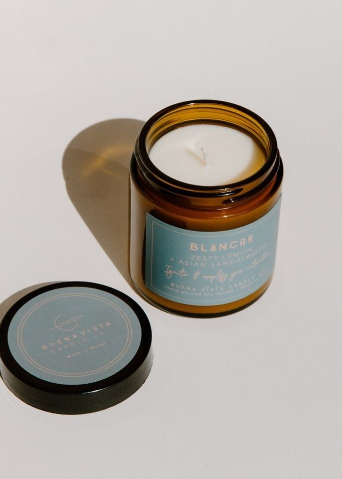 Blanche (Asian Sandalwood + Zesty Lemon) in Amber Luxe