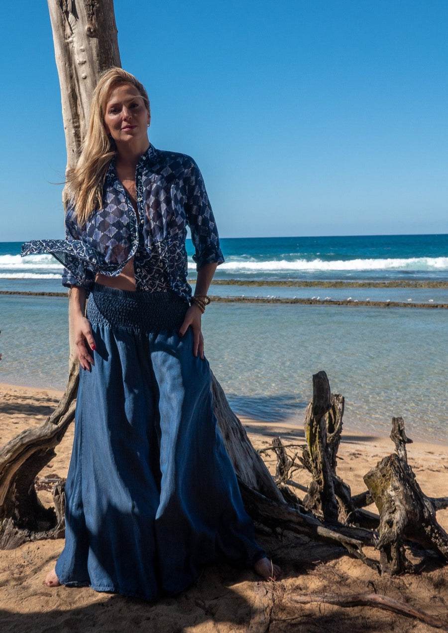 Blair Button Down Shirt - Blue