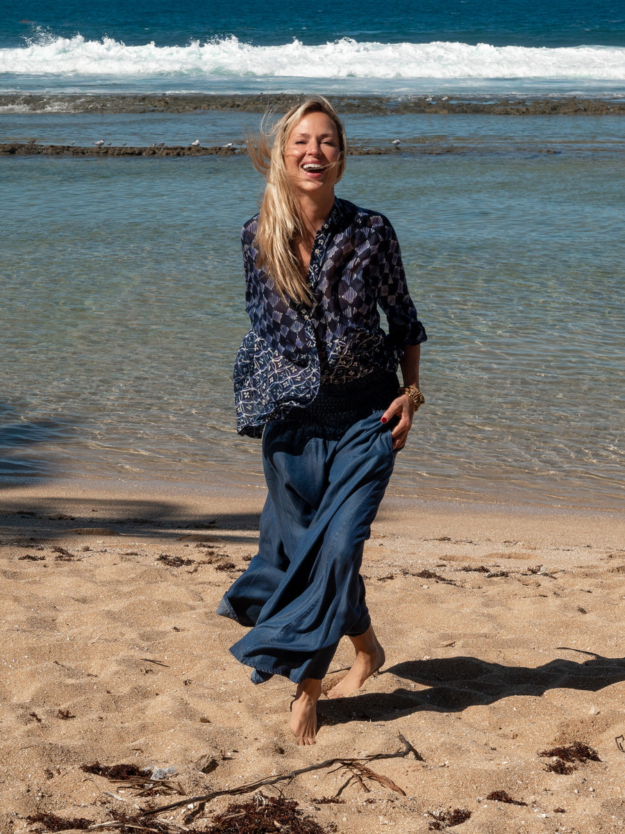 Blair Button Down Shirt - Blue