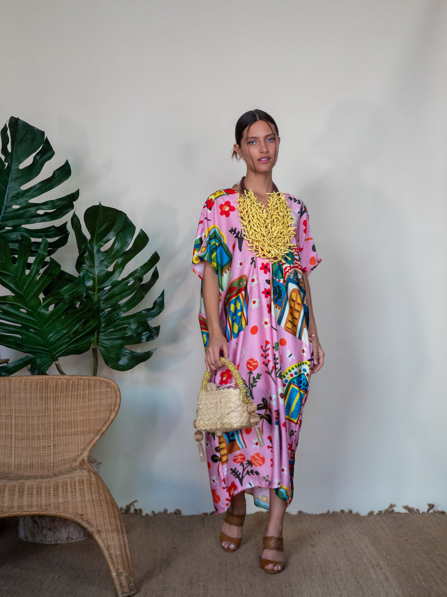 Sita Long Dress - Pink House (OS)