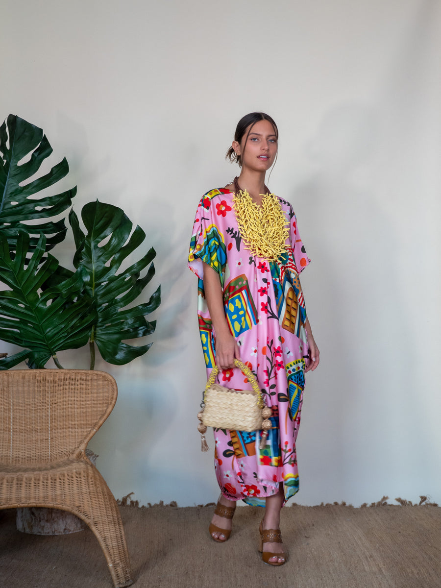 Sita Long Dress - Pink House (OS)