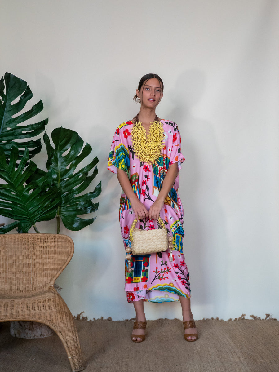 Sita Long Dress - Pink House (OS)