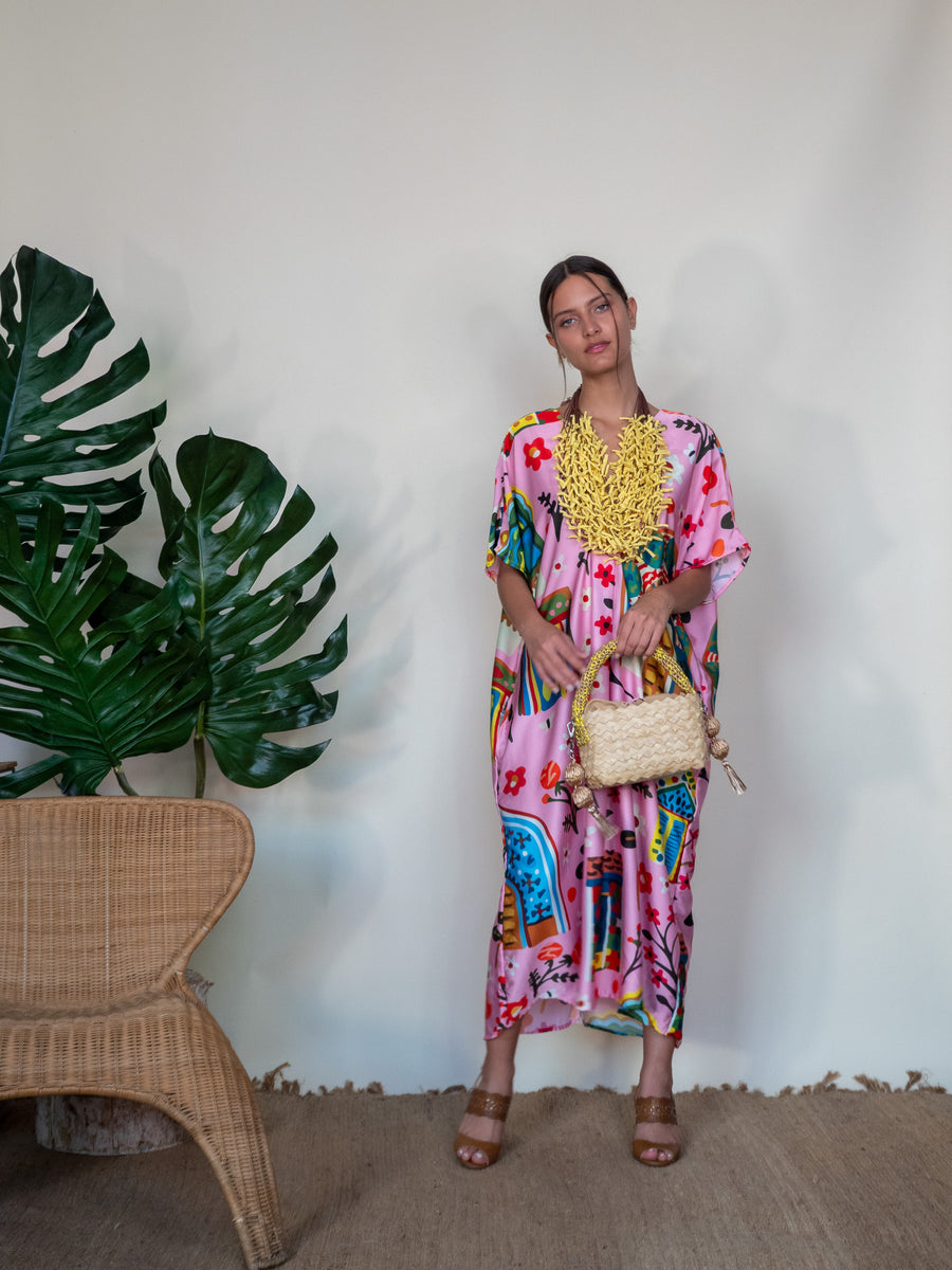Sita Long Dress - Pink House (OS)